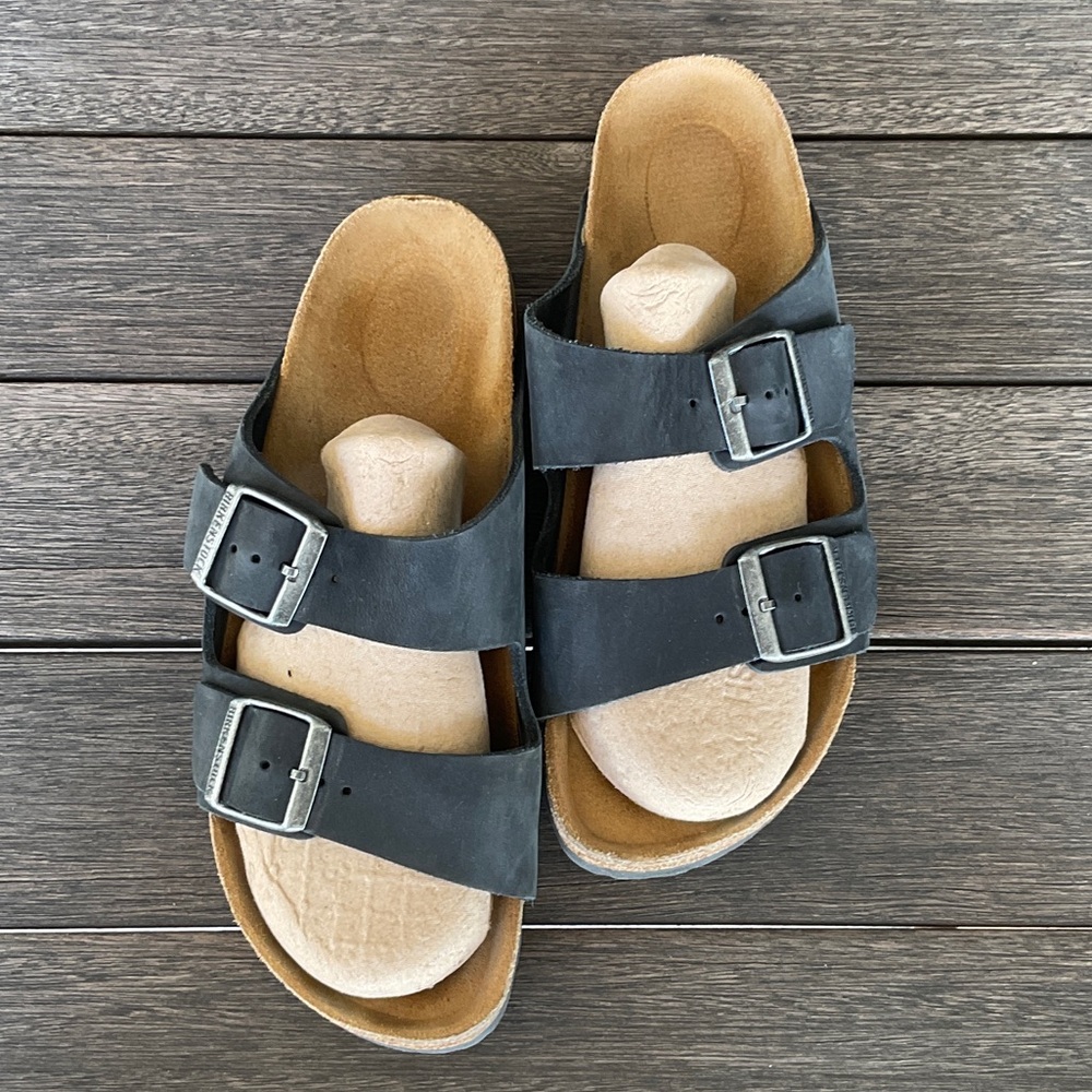 Birkenstock Arizona Oiled Black Leather 40